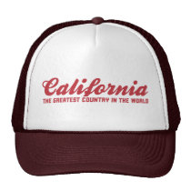 la Californie le plus grand pays au monde casquettes