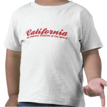 la Californie le plus grand pays au monde t-shirts
