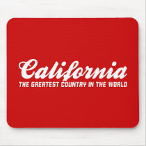 la Californie le plus grand pays au monde tapis de souris