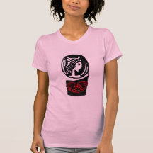 La camée avec s'est levée t-shirts