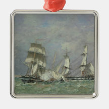 La capture du "petit Rodeur", 1878 (huile sur le C Ornements