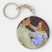 La caresse de l'enfant. c. 1890, Mary Cassatt Porte-clefs