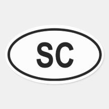 La Caroline du Sud "Sc " Autocollants