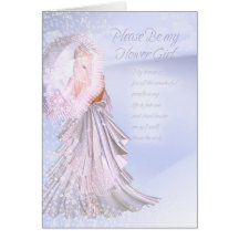 La carte de demande de demoiselle de honneur, veui