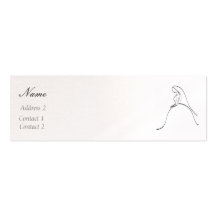 La carte de la jeune mariée modèles de cartes de visite