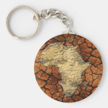 La carte de l'AFRIQUE a desséché la collection de  Porte-clé
