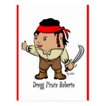 La carte postale de Roberto de pirate de Dregg