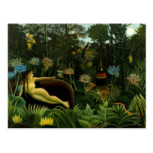 La carte postale rêveuse de Rousseau ""