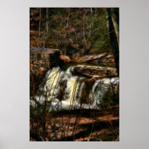 "La cascade " Affiche