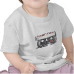 La cassette de bande s'est fanée usé affligée t-shirt