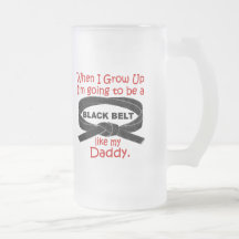 La ceinture noire de KARATÉ aiment mon papa 1 Tasse