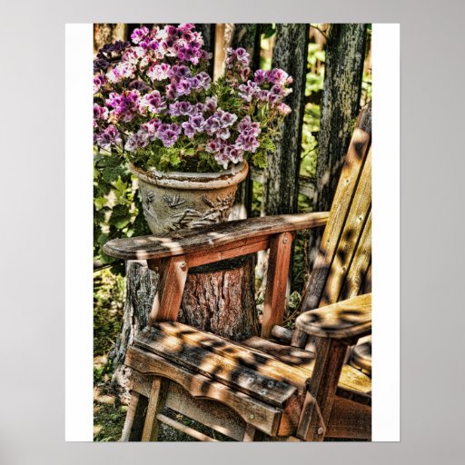 LA CHAISE DE JARDIN AFFICHE