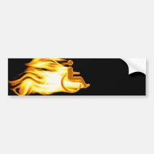 La chaise flamboyante autocollants pour voiture