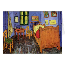 La chambre à coucher de Vincent dans Arles par Vin Carte De Vœux