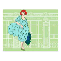 La chapellerie parisienne d'Audrey - art déco fran Cartes Postales