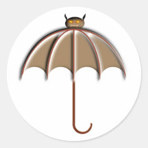 La chauve-souris parapluie a demandé umbrella adhésifs