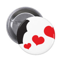 La chauve-souris pète des coeurs badges