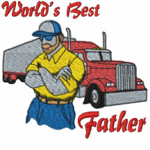 La chemise brodée le meilleur par camionneur du mo