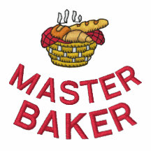 La chemise de Baker brodé avec le texte fait sur c Polo Avec Broderie