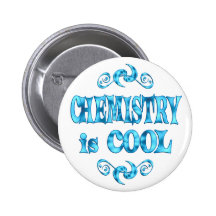 La chimie est fraîche badge avec épingle