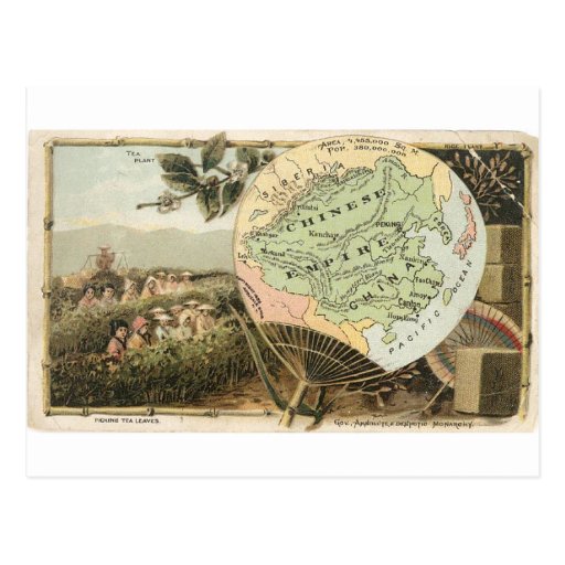 La Chine, 1889 cartes vintages Carte Postale
