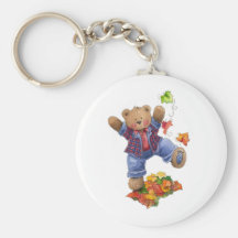 La chute est ours d'amusement porte-clés