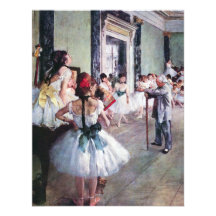 La classe de danse par Edgar Degas, ballet vintage Bristol
