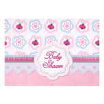 La coccinelle fleurit le baby shower faire-parts