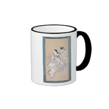 La coiffure de la courtisane, c.1700-14 mug à café