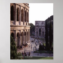 La colle antique de Colosseum Rome Posters