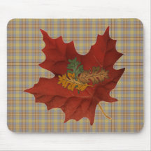 La collection d'automne d'automne part de Mousepad Tapis De Souris