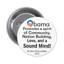 La Communauté d'Obama, construction de la nation,  Badge