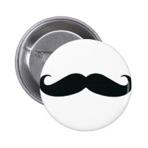 La conception de moustache badge avec épingle