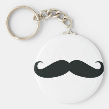 La conception de moustache porte-clés