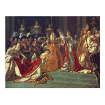 La consécration du napoléon 1 d'empereur carte postale