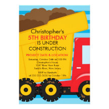 La construction troque la fête d'anniversaire pour invitation personnalisée