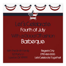la copie 4thjuly2, nous a laissés célèbrent, quatr faire-part personnalisé
