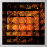 La copie d'art abstrait de mur affiche