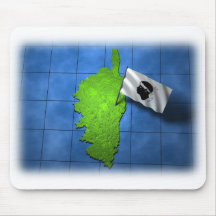 La Corse avec son propre drapeau Tapis De Souris