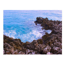 La Côte d'Azur agréable et, baie rocheuse, méditer Cartes Postales