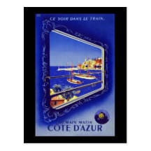 La Côte d'Azur Cote d'Azur Carte Postale