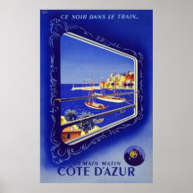 La Côte d'Azur Cote d'Azur Posters