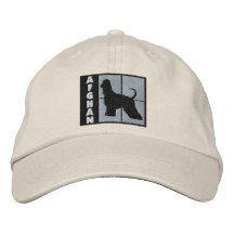 La couleur ajuste le lévrier afghan casquettes brodées