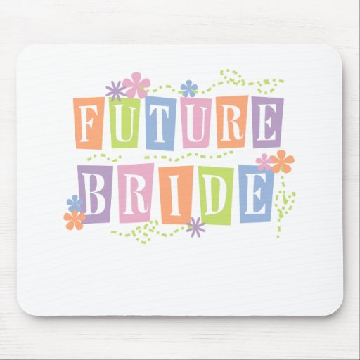La couleur bloque la future jeune mariée tapis de souris
