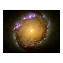 La couleur vivante de galaxie en spirale cartes postales