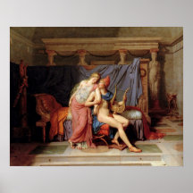 La cour de Paris et de Hélène Affiche