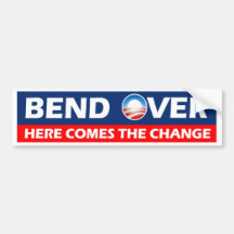 La courbure vient ici le changement - Obama Autocollants Pour Voiture