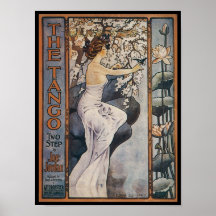 La couverture vintage de Songbook de tango Affiche