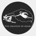 La création d'Adam (un dieu) Adhésif