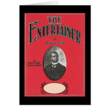 La crique vintage de Songbook de Scott Joplin de c Carte De Vœux